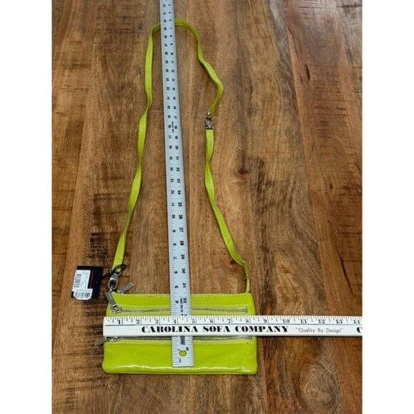 Hobo International Convertible Crossbody Wristlet Lime Green Zippers Cristel NWT - Picture 12 of 15